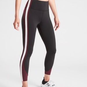 7/8 Athleta Leggings (Crunch Colorblocked)